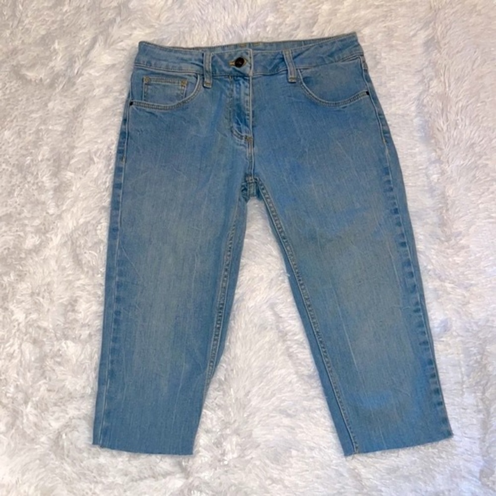 Sandro Cropped Denim Jean Capris, Size 40 Eur / 10 US